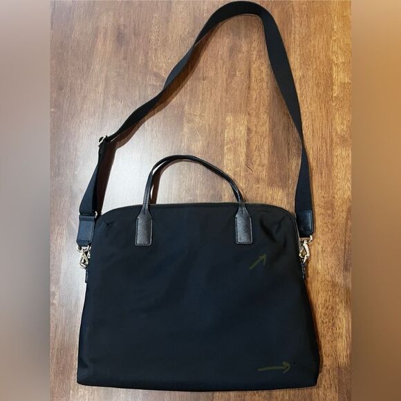 Kate Spade Wilson Rd Daveney Black Nylon Laptop Tote Bag Work Travel Purse - Picture 6 of 9